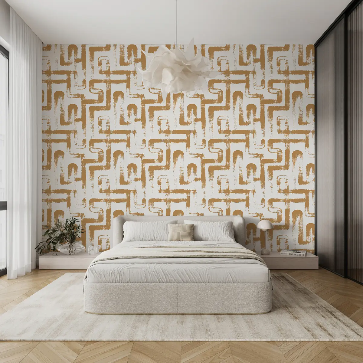 wall murals Line Magic: Orange u99091v2