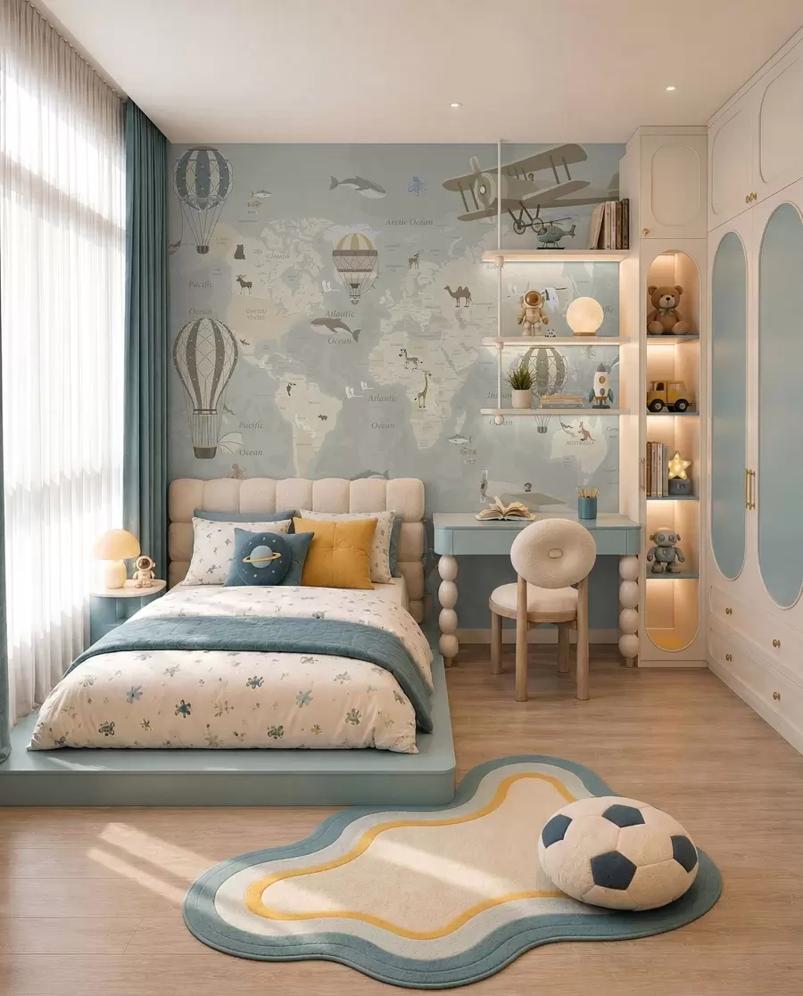 wall murals Balloon World Map I u36066d1