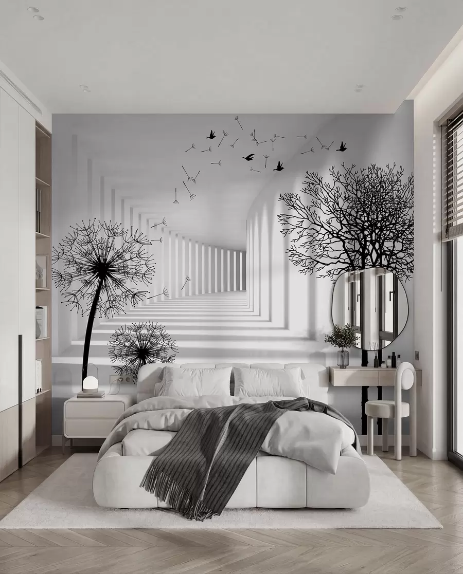 wall murals Depth and light u37803d1