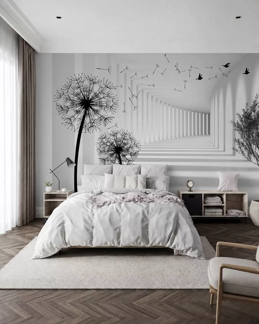 wall murals Depth and light u37803d2