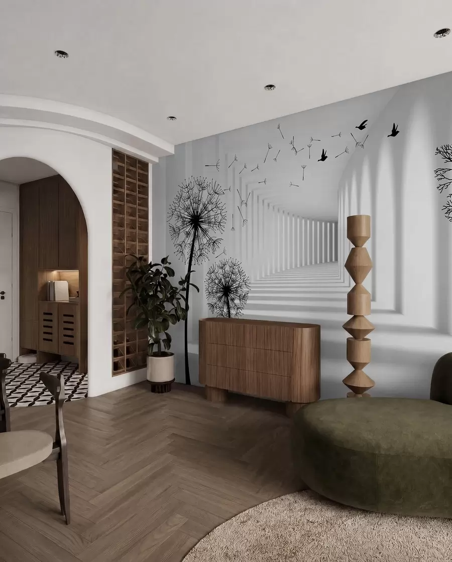wall murals Depth and light u37803d2