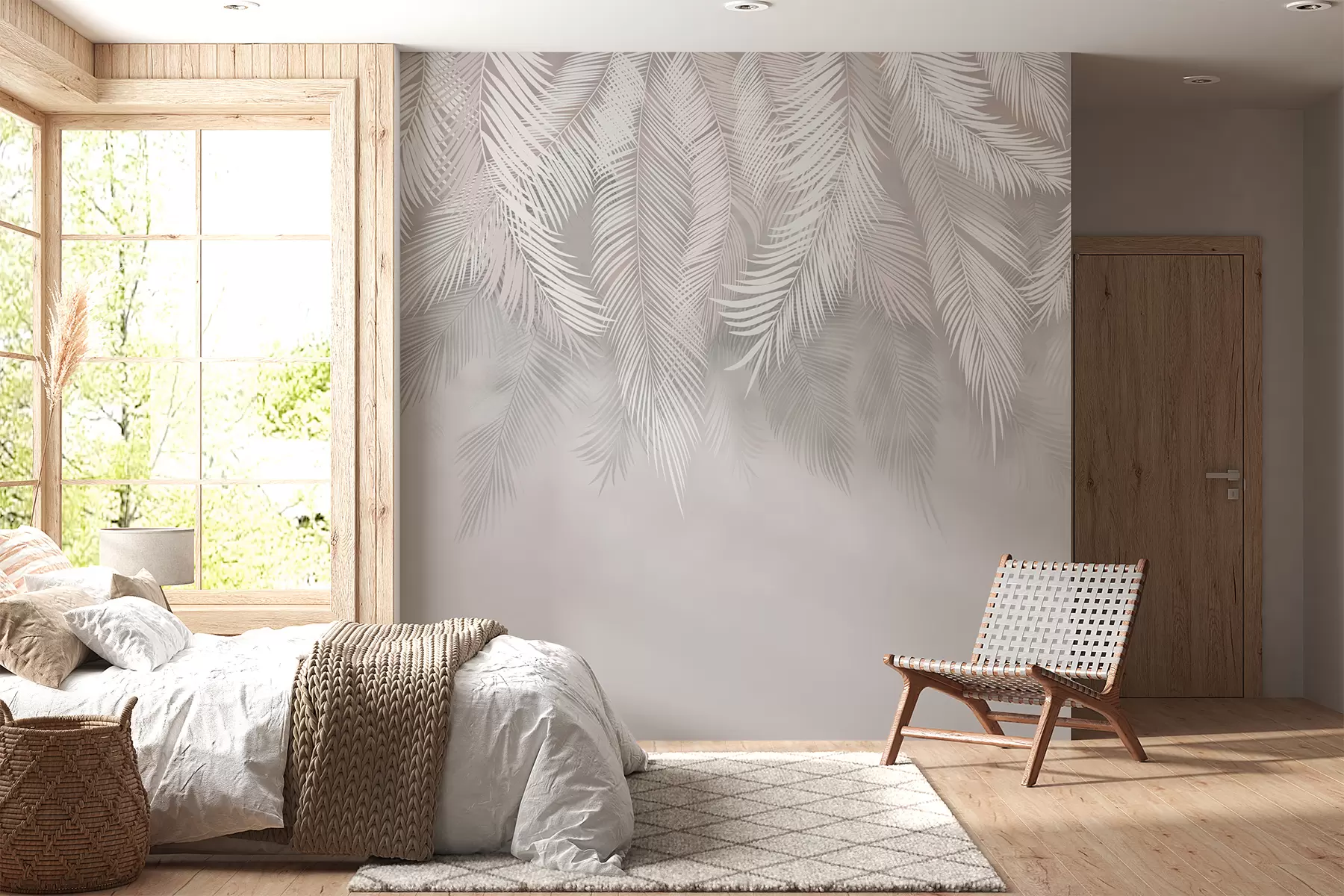 wall murals Dangling palm leaves u48556d1