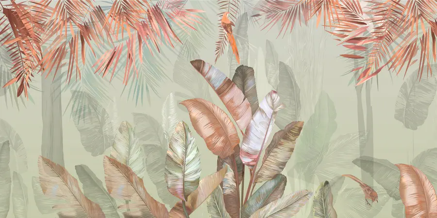 wall murals Tropics and poultry u50468v1d2