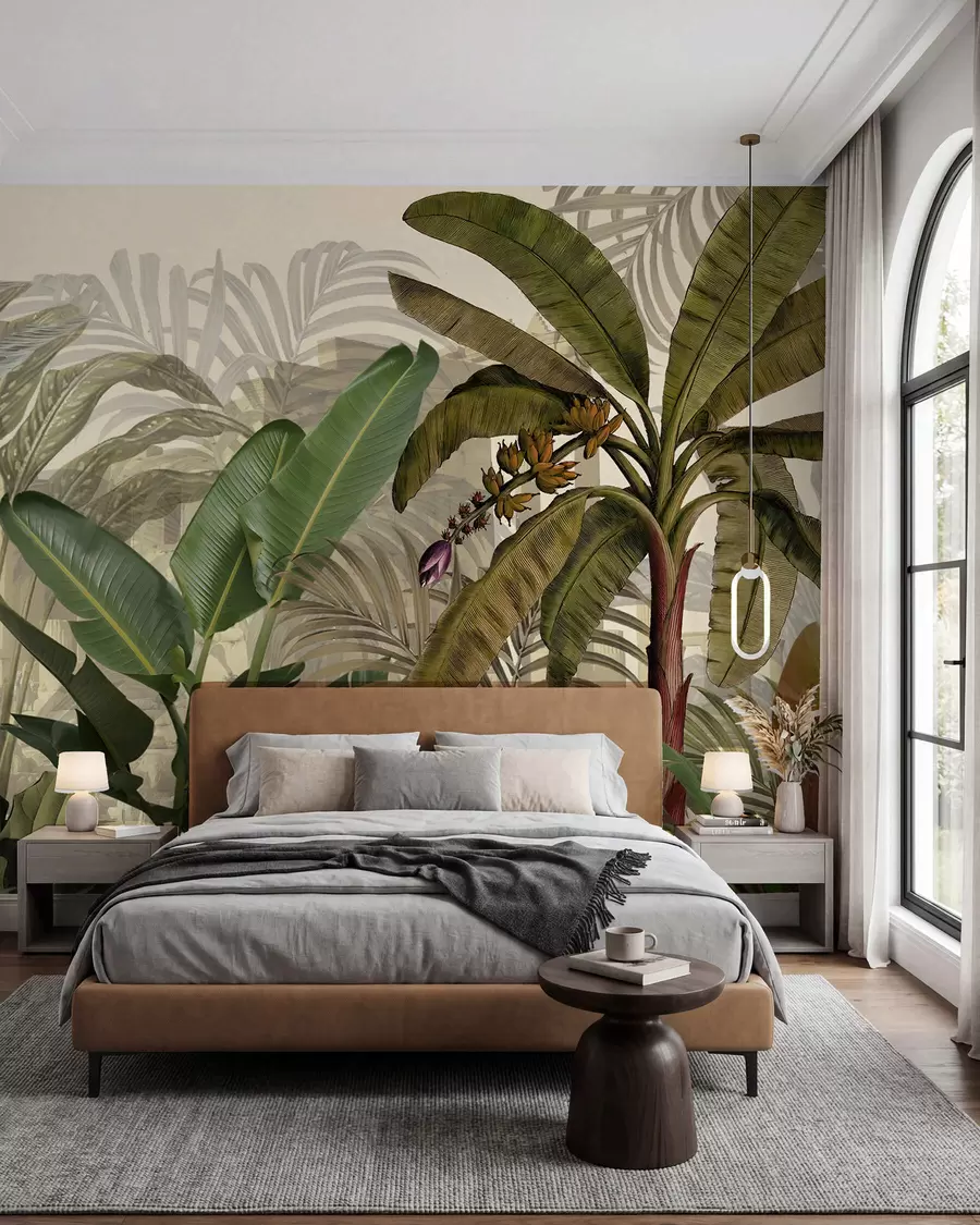 wall murals Tropical jungle and leaves u74748d1