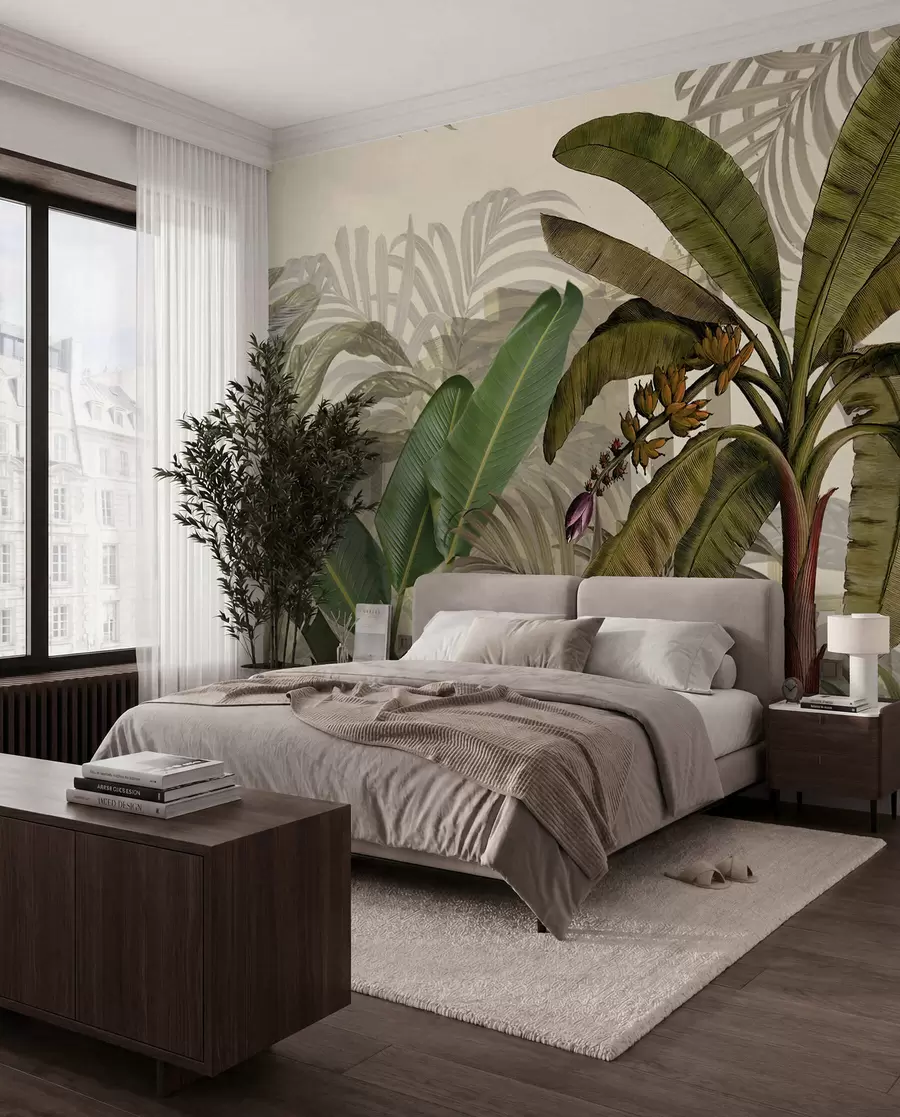 wall murals Tropical jungle and leaves u74748d1