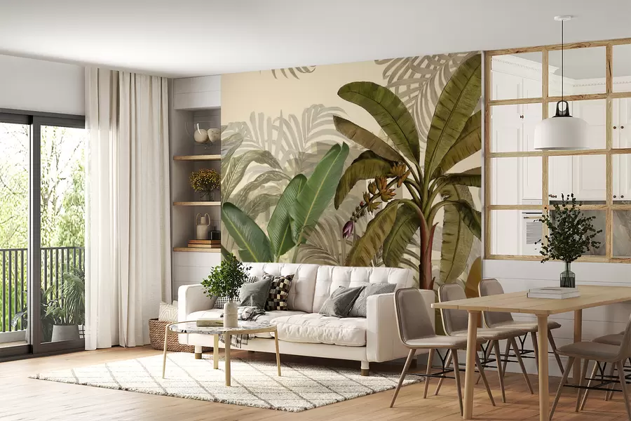 wall murals Tropical jungle and leaves u74748d1