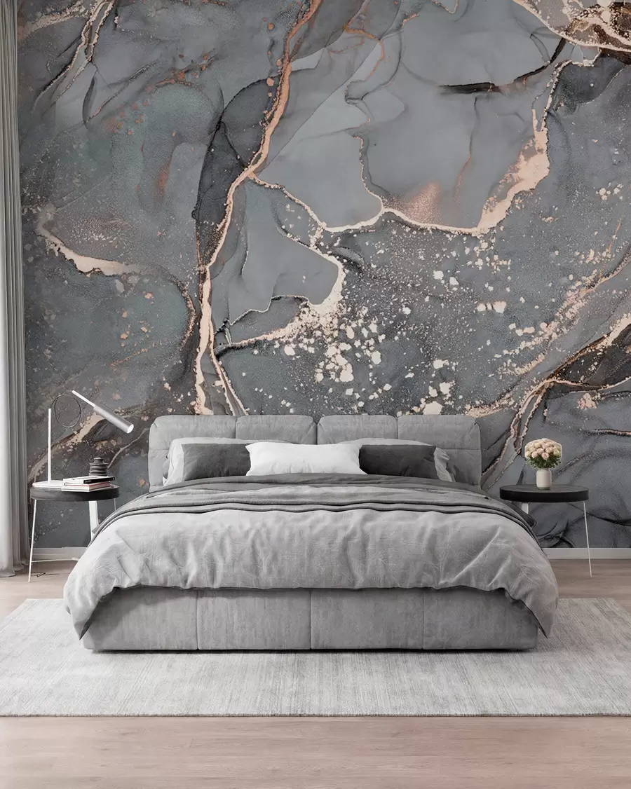 wall murals Grey marble u93578d2
