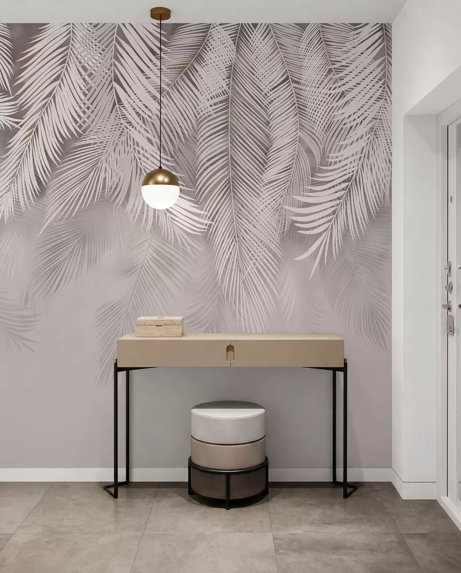 wall murals Delicate drooping leaves u48556v5d1