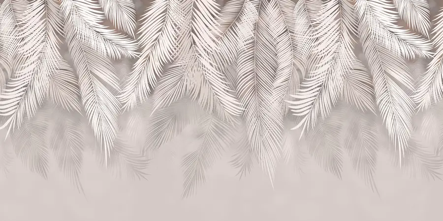 wall murals Delicate drooping leaves u48556v5d2