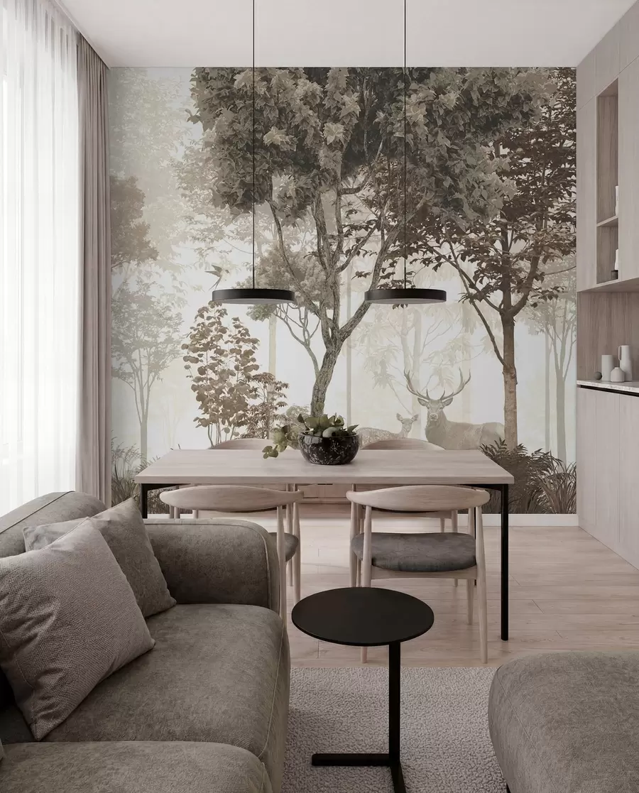 wall murals Magical forest u72134d3