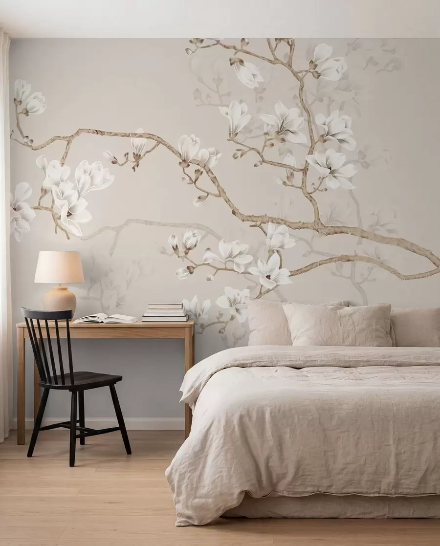 wall murals Magnolia tree in the garden u25842d1
