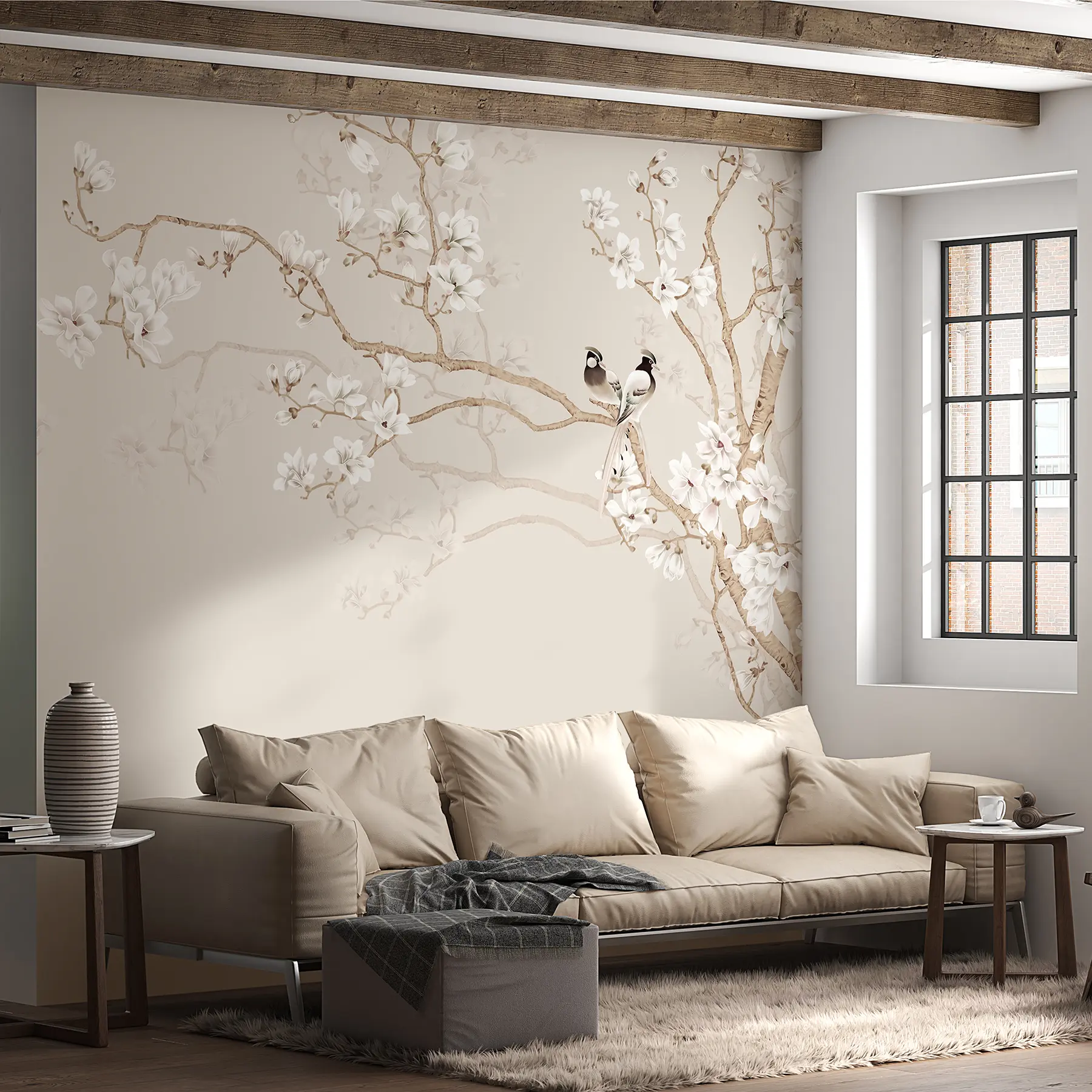 wall murals Magnolia tree in the garden u25842d1