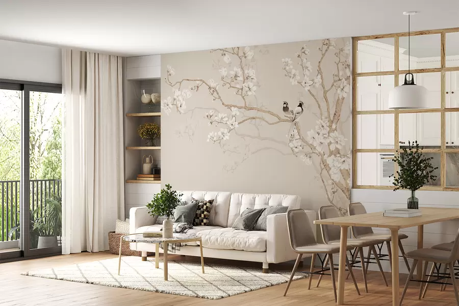wall murals Magnolia tree in the garden u25842d1